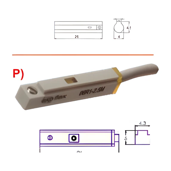 06R2-2.5M (PNP) MANYETİK SENSÖR (ÜÇ KABLOLU)