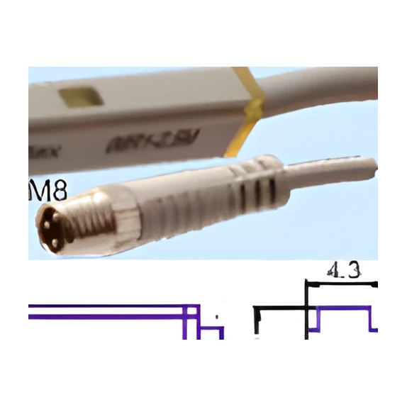 M8-06P-R2 (PNP) XZ-30CM SOKET GİRİŞLİ MANYETİK SENSÖR (ERKEK)