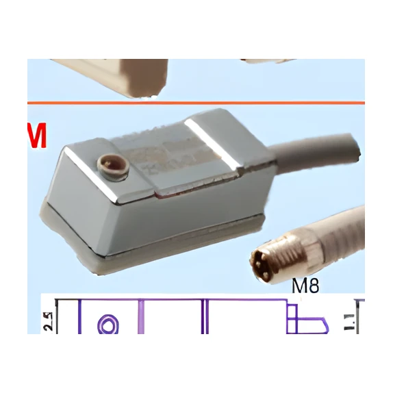 M8-21P-R1XZ-30CM SOKET GİRİŞLİ MANYETİK SENSÖR (ERKEK)