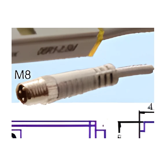 M8-06P-R1XZ-30CM SOKET GİRİŞLİ MANYETİK SENSÖR (ERKEK)